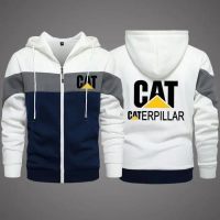 Zipper Hoodie Jacket Oversize Boy Girl SIMPLE Logo (6XL 5XL 4XL 3XL 2XL XL L M S ) CAT CATERPILLAR J