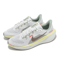【NIKE 耐吉】慢跑鞋 Air Zoom Pegasus 41 GS 大童 女鞋 白 棕 黃 小飛馬 運動鞋(HV6006-121)