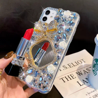 Sarung Telefon, Buatan Tangan, Berlian Mewah, Reka Bentuk Bergaya, Serasi dengan iPhone 14, iPhone P