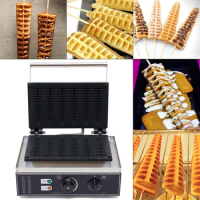 Electric Waffle Maker Muffin Corn Sausage Maker Commercial Hot Dog Non-stick Stainless Steel Baker Machine (6pcs Sticks)