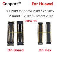 2pcs/lot New LCD display FPC Connector on mainboard/cable for Huawei Y7 2019 Y7 prime 2019 Y6 2019 P smart + 2019 P smart 2019