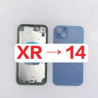 For Iphone DIY XR to 14 Back Battery Cover Housing for iPhone XR like iPhone 14 XR to 14 XR upto iPhone 14 Housing