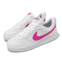【NIKE 耐吉】休閒鞋 Court Borough Low Recraft GS 大童 女鞋 白 粉 低筒 小白鞋(DV5456-113)
