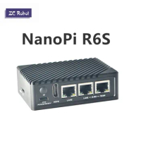 Friendly NanoPi R6S Router RK3588S Cortex-A76, 8GB DDR4 32GB eMMc 2.5G eth Ubuntu Debian, FriendlyWrt , Android GPU VPU