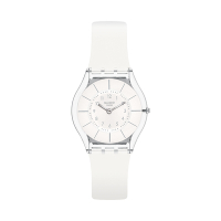 Swatch SKIN超薄系列手錶 WHITE CLASSINESS (34mm) 男錶 女錶 手錶 瑞士錶 錶