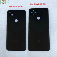 For Google Pixel 4A Back Battery Cover Rear Door Housing Case Replacement For Google Pixel 4A 5G Battery Cover With Lens