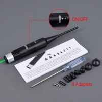 Tactical Green Red Dot Laser Boresighter Kit For Rifle .22 To .50 Caliber Gun Laser Pointer Collimator Hunting Bore Sighter