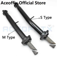 ACEOFFIX for Brompton Bike Black head tube stem chrome molybdenum steel folding for S/M handlebar