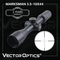 Vector Optics Marksman 3.5-10x44 Hunting Rifle Scope Tactical Riflescope Turret Lock 1/10 MIL Fit Airgun &amp; Real Firearms .308win