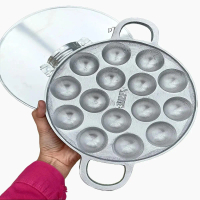 Cetakan Takoyaki/Telur Congkel 15 Lubang Anti Lengket dengan Tutup dan Sutil mini Gratis - Kitchenwa