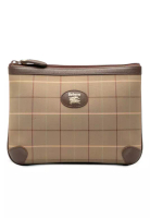 Burberry 二手 Burberry Vintage 格紋帆布手拿包