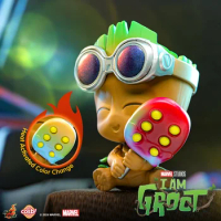 Hot Toys Ht Marvel I Am Groot Season 2 Mini Galaxy Guardian Groot Cosbi Mini Collectible Doll Ornaments Kids Birthday Gifts