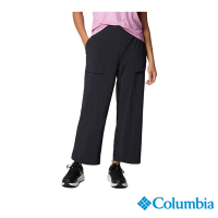 Columbia哥倫比亞 女款-Boundless Beauty UPF30防潑寬版長褲-黑色 UAR52530BK/IS