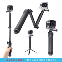 Tongkat Selfie Pegang Tangan Kamera Sukan, Tongkat Selfie Tiga Hala, Serasi dengan GoPro12 dan DJI A