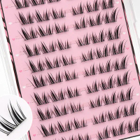 Glue Free Self Adhesive Cat Princess Lazy Barbie Elf Dense Manga Eye Tail Slanted Segmented Single C