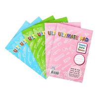 สมุดฉีกมีเส้นปรุ 13x19ซม. 60แกรม 50แผ่น(แพ็ค6) 777 R606