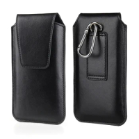 Genuine Leather Mobile Phone Waist Bag For iPhone Samsung Huawei Xiaomi LG Sony Nokia Phone Pouch Belt Clip Case