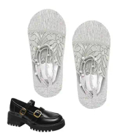 Lace Boat Socks Lace Low Cut Liner Socks Comfortable Pearl Lace Women Shoe Liners Invisible Socks For High-heel Shoes