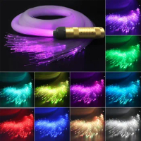 NEW 12V Dual Port Fiber Optic Star Ceiling Kit APP Controll Car Roof Fiber Optic Lights Fiber Optic 