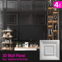 50x50cm wall renovation house renovation 3D Wall Panel not self-adhesive 3D wall sticker Relief Art ceramic tile mold Home Decor