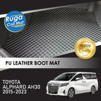 TOYOTA ALPHARD AH30 ( 2015 - 2023 ) Karpet Bonet Kulit PU PREMIUM QUALITY PU Leather Boot Carpet
