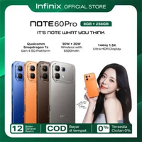 Infinix Note 60 Pro 8/256GB - Up to 16GB Extended RAM - Snapdragon 7s Gen 4 - 6.78” 1.5K Amoled - 50