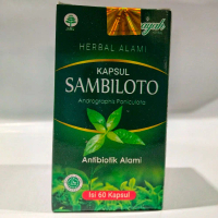 Kapsul Sambiloto Herbal Alami 60 Kapsul Andrographis Paniculata Halal Antibiotik Alami