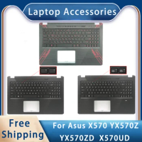 New For Asus X570 YX570Z YX570ZD X570UD;Replacemen Laptop Accessories Palmrest/Keyboard With LOGO