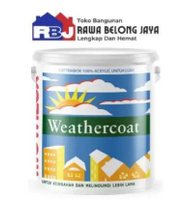 Cat Tembok Mowilex Weathercoat / Mowilex Weathercoat Warna White W-1501 Pail- 20 LT