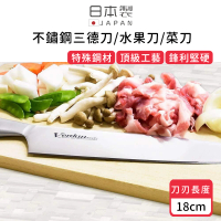 【好拾物】下村工業 日本製一體成型不鏽鋼刀 三德刀 水果刀 菜刀(18.5CM)