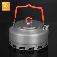 步林戶外燒水壺便攜泡茶野營用品野外煮茶壺便攜式節能聚熱壺1.6L