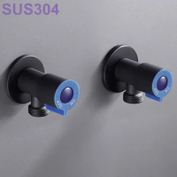 304 stainless steel hot and cold water inlet valve bathroom kitchen sink stop valve toilet connection water pressure regulator