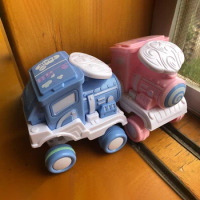 Stunt Train Boys Girls Toy Car Kids Flip and Press Starter 360 Degrees Rotating Four Wheel Drive Racing Toy Cute Little Train