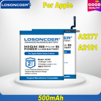 100% Original LOSONCOER A2277 A2181 500mAh Battery For Apple Watch Series 5 / SE For iWatch 5 40mm 44mm