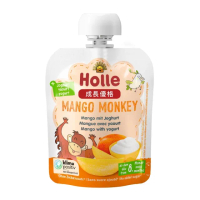 【Holle 禾樂純境】生物動力果泥 成長優格-快樂芒猴優格果泥(芒果、優酪乳)