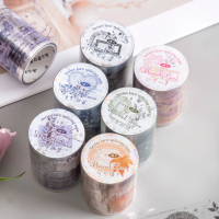 (13L10) Washi Tape 50mmx2m Seri Bunga Renda Sticker Aesthetic Dekorasi Journal Vintage Retro Scrapbo