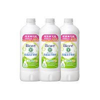蜜妮 Biore 抗菌洗手慕絲 沁檸橙香補充瓶 3入組(450mlx3)