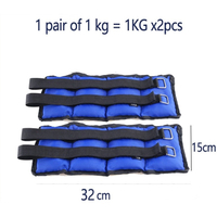 Adjustable Weights Wrist and Arm Ankle Weights 1 Pair 0.5kg / 1kg / 2kg / 3kg Ankle Wrist Weights We