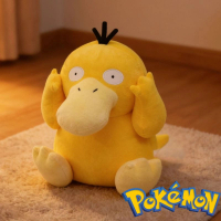 POKEMON - 寵物小精靈 8吋毛絨公仔抱枕 傻鴨