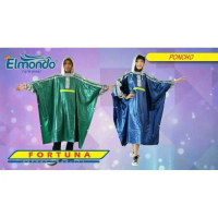 PROMO - JAS HUJAN PONCHO FORTUNA 711 ELMONDO DEWASA MOTOR KARET BATMAN ASV