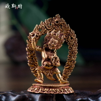 尼泊爾進口銅全鎏金 金剛手菩薩 大勢至菩薩供佛像佛像 隨身佛像