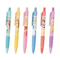 小禮堂 迪士尼 公主 筆夾式抗壓自動鉛筆 (6款隨機)