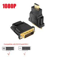 Gold Plated HDMI Male Plug To DVI MALE Socket Adapter Converter 1080P