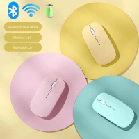 Wireless Bluetooth Mouse gamer for MacBook PC iPad Computer Rechargeable Dual Modes Bluetooth 4.0 USB mouse Adjustable DPI MINI