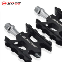 LUNJE Bicycle Pedal Aluminum Alloy Du Bearing MTB Bicycle Pedals for Folding Bike Mountain Cycling Accessories