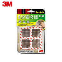 3M 超黏大型紗窗修補膠帶2枚入(方形 10x10 cm)