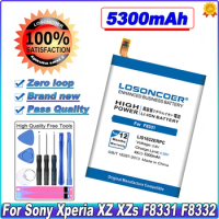 LOSONCOER 5300mAh LIS1632ERPC Battery For Sony Xperia Dual Sim F8332 XZs F8331 XZ Lithium Polymer Battery