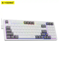 E-YOOSO Z94 USB Mechanical Gaming Keyboard Wired Monochrome Backlit 94 Key Russian Brazilian Portugu