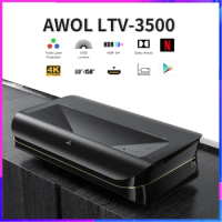 Awol Vision Ltv 3500 Pro Laser Projector With Free 100" Screen 3500 Ansi 3D 4K TV Smart Home UST Proyector 빔프로젝터