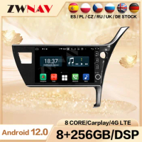 2 din Android 12.0 screen Car Multimedia player For Toyota Corolla 2018 video stereo Android WiFi GPS navi head unit auto stereo